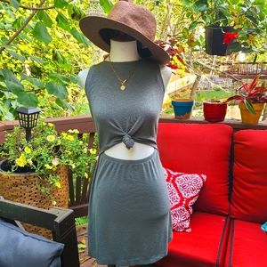 Aerie Tie-Up Mini Dress